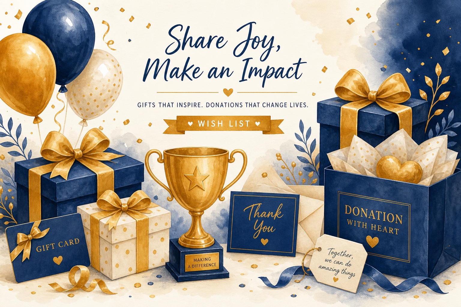 Gifts and donations for dry grad